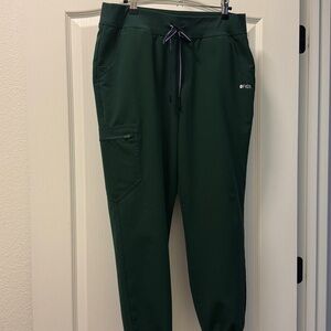 Figs Green Track Pants & Joggers